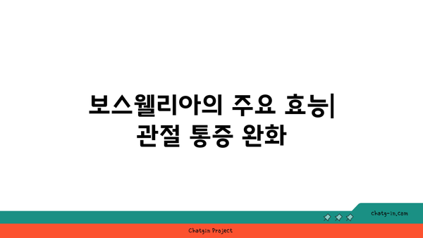 보스웰리아의 효능과 활용법| 관절 건강을 위한 최적의 선택! | 건강, 보충제, 자연 치료"