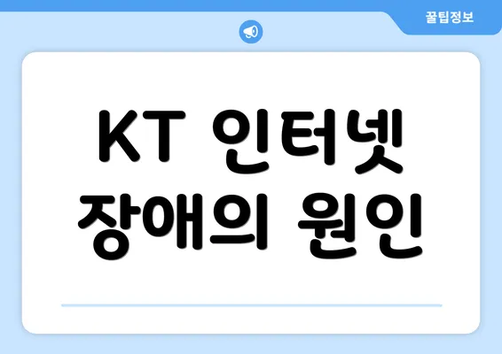 KT 인터넷 장애의 원인