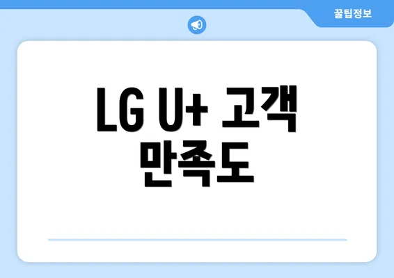 LG U+ 고객 만족도