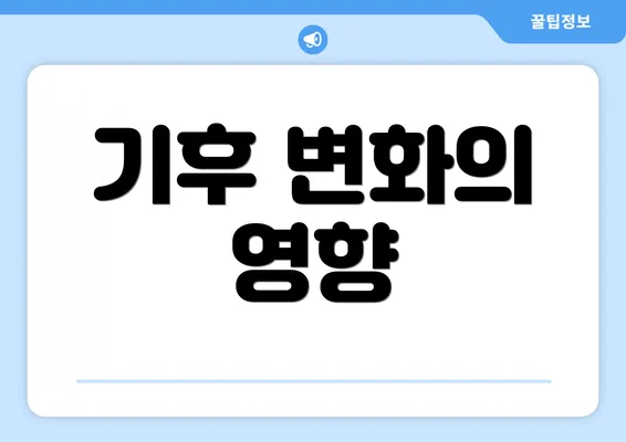 기후 변화의 영향