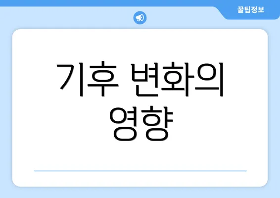 기후 변화의 영향