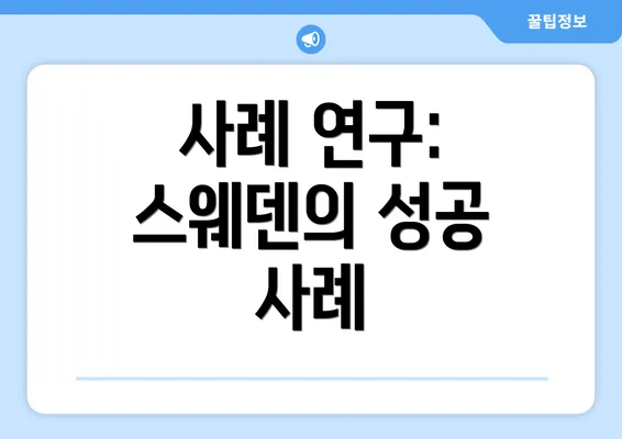 사례 연구: 스웨덴의 성공 사례