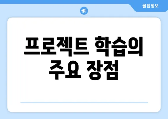 프로젝트 학습의 주요 장점