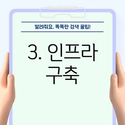 3. 인프라 구축