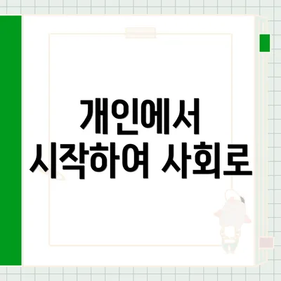 개인에서 시작하여 사회로