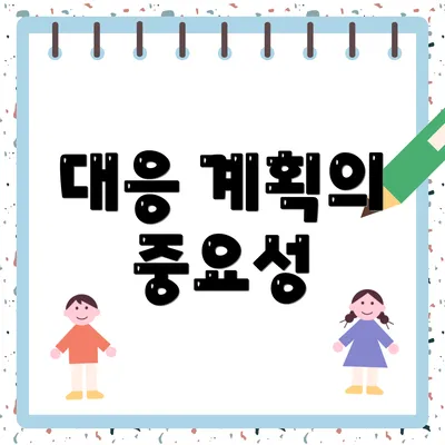 대응 계획의 중요성