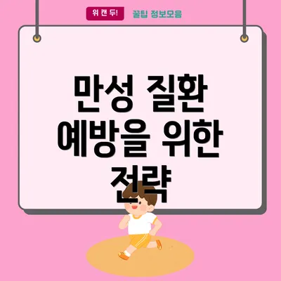 만성 질환 예방을 위한 전략