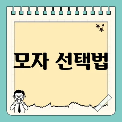 모자 선택법