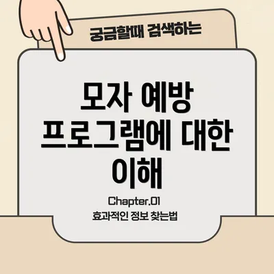 모자 예방 프로그램에 대한 이해