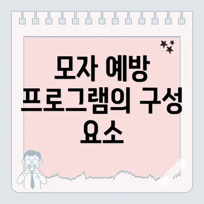 모자 예방 프로그램의 구성 요소