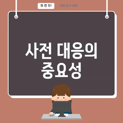 사전 대응의 중요성