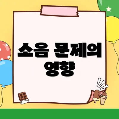 소음 문제의 영향