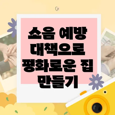 소음 예방 대책으로 평화로운 집 만들기