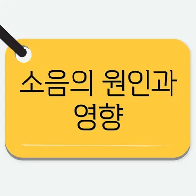 소음의 원인과 영향