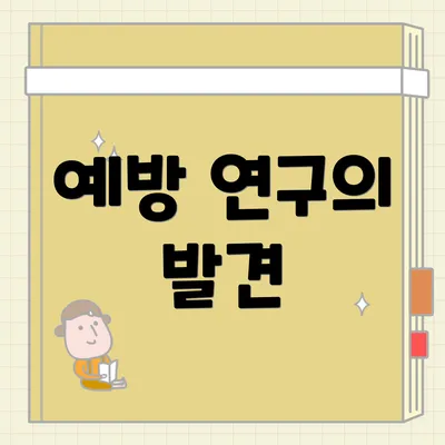 예방 연구의 발견
