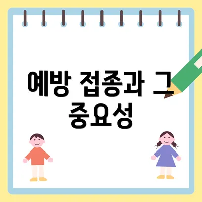 예방 접종과 그 중요성