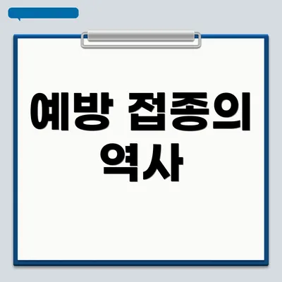 예방 접종의 역사