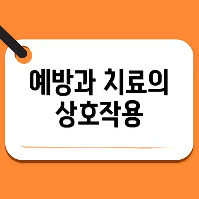 예방과 치료의 상호작용