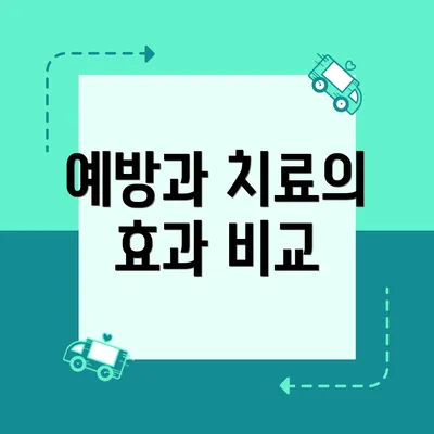 예방과 치료의 효과 비교