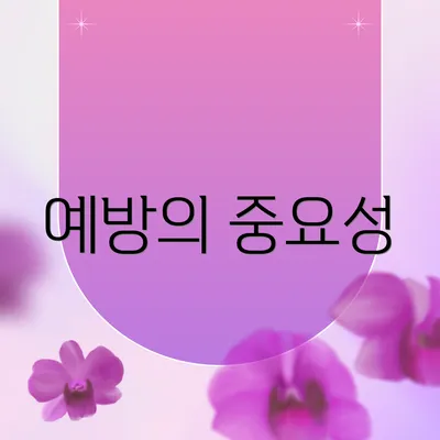 예방의 중요성
