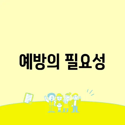 예방의 필요성