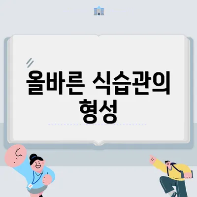 올바른 식습관의 형성