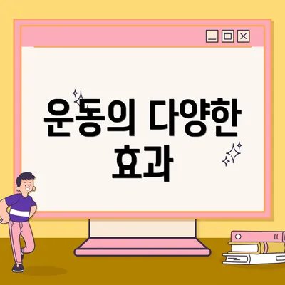 운동의 다양한 효과