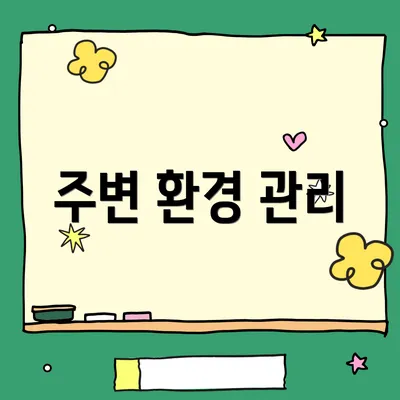 주변 환경 관리