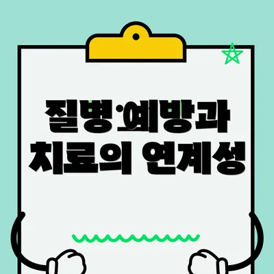 질병 예방과 치료의 연계성