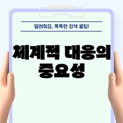 체계적 대응의 중요성