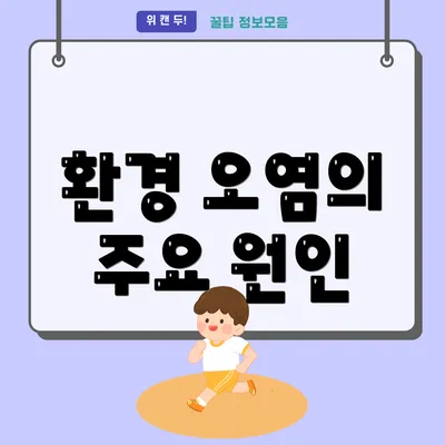 환경 오염의 주요 원인