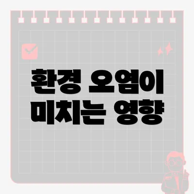 환경 오염이 미치는 영향