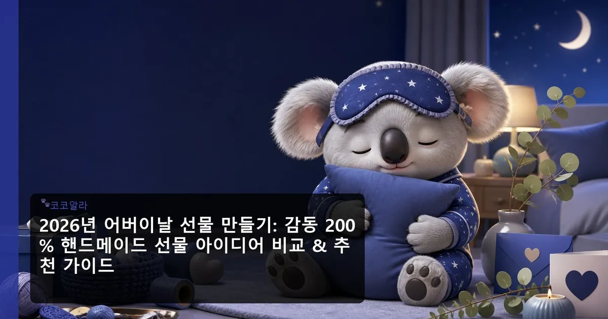 어버이날 선물 만들기 - 대표 이미지