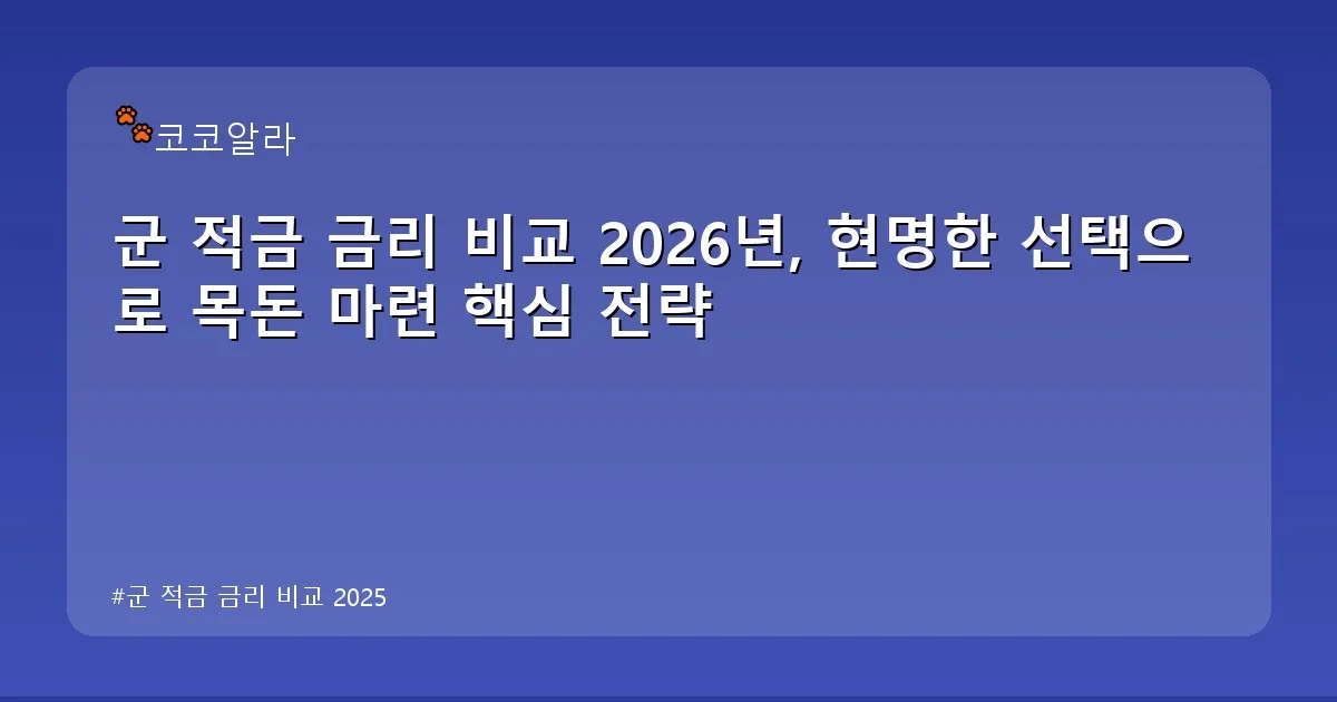 군 적금 금리 비교 2025 - aaa12a.co.kr 캐릭터